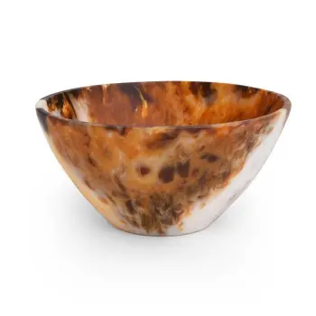 Fortuna Collection Snack Bowl Tortoise - 12 in Dia x 5 in H