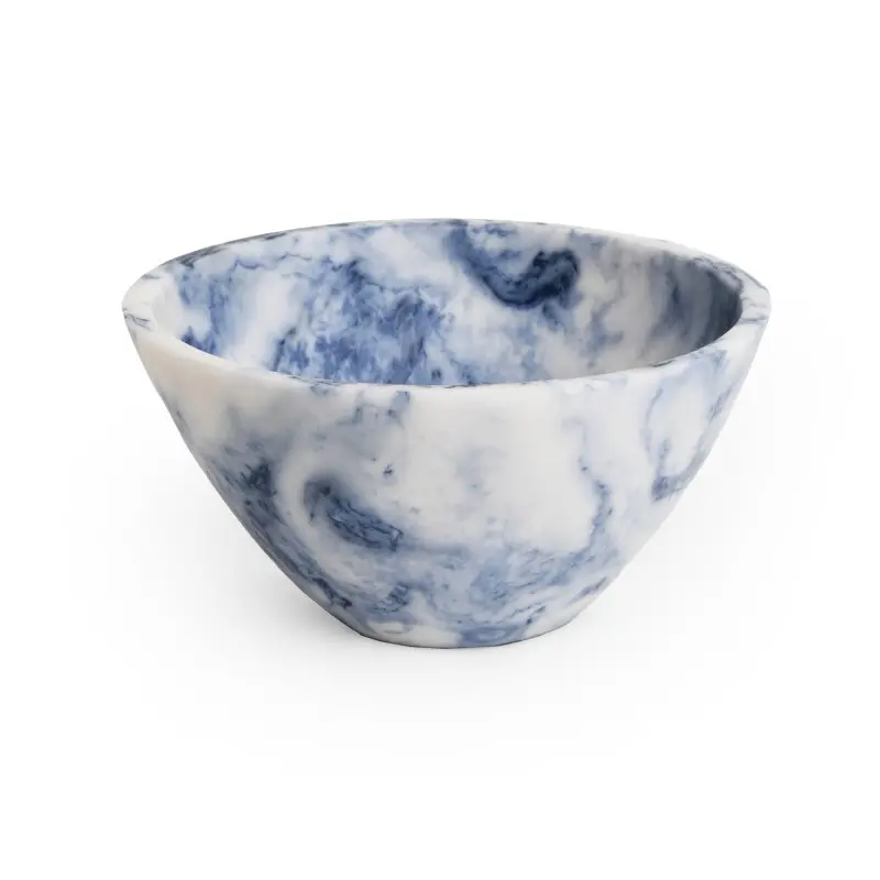 Fortuna Collection Snack Bowl Blue/White - 5.5 in Dia x 3 in H