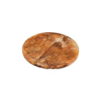 Fortuna Collection Small Footed Platter Tortoise - 7.75 in Dia x 0.7 in H