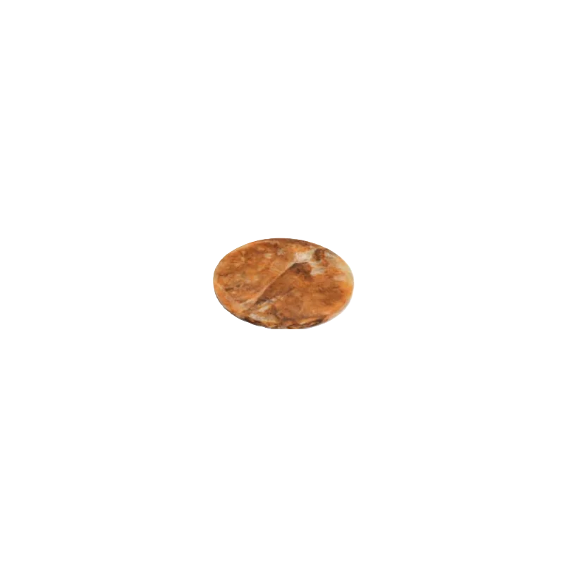Fortuna Collection Small Footed Platter Tortoise - 7.75 in Dia x 0.7 in H