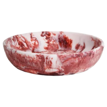 Fortuna Collection Serving Bowl Red/White - 11.5 in Dia x 3 in H