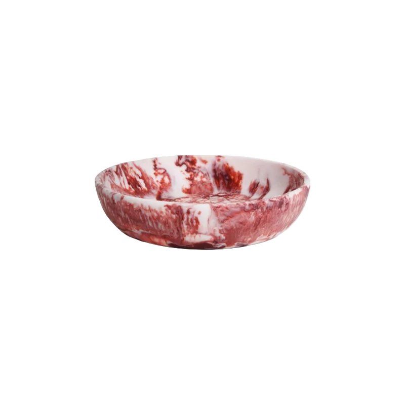 Fortuna Collection Serving Bowl Red/White - 11.5 in Dia x 3 in H