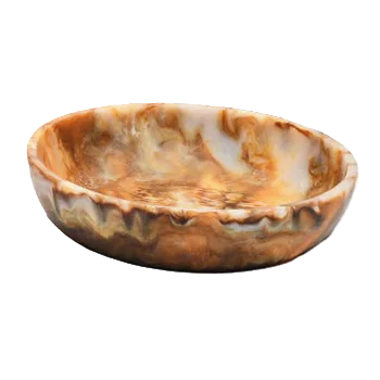 Fortuna Collection Medium Bowl Yellow/White - 12 in Dia x 5 in H
