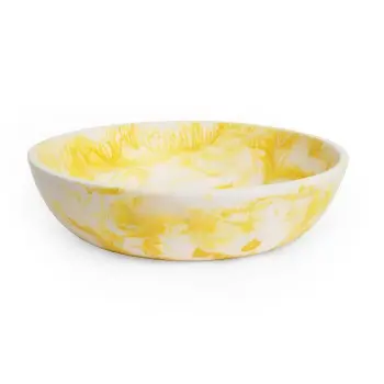 Fortuna Collection Medium Bowl Blue/White - 12 in Dia x 5 in H