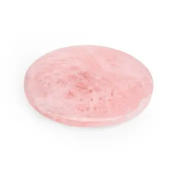 Fortuna Collection Large Footed Platter Rose - 7.75 in Dia x 0.7 in H
