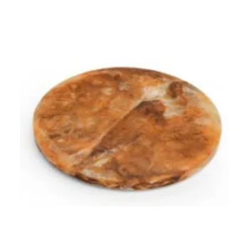 Fortuna Collection Large Footed Platter Tortoise - 7.75 in Dia x 0.7 in H