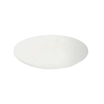Fortuna Collection Large Plate White - 10 in Dia x 0.25 in H