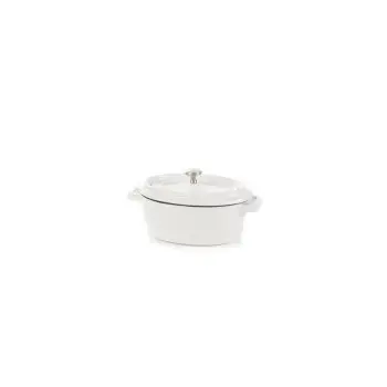 Fonda Collection Mini Oval Cocotte White - 5 in L x 3.7 in W x 2 in