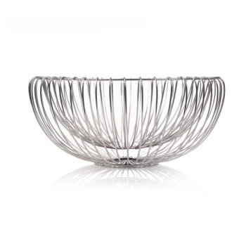 Comet Collection Metal Large Serving Bowl Silver - 14.5 in Dia x 6.5 in H