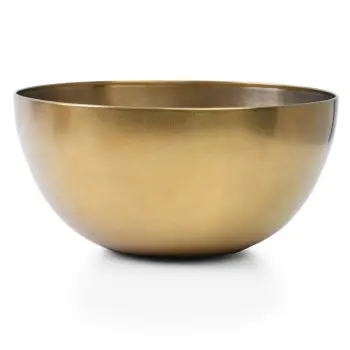 Bombay Collection Large Bowl Vintage Gold - 11.8 in Dia x 5.5“H