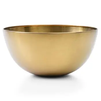 Bombay Collection Small Bowl Vintage Gold - 7.9 in Dia x 3.5 in H