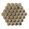 Artisanal Stoneware Polygon Plate XS in Stone Finish - Dia: 10 cm H: 1 cm - Case of 6