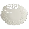 Handcrafted Stoneware Organic Plate in Clear White Finish - Dia: 23 cm H: 3 cm - Case of 6