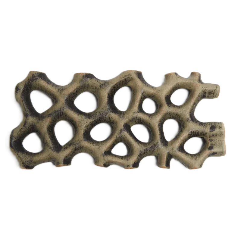 Hand Sculpted Stoneware Coral Platter in Stone Finish - 20 x 9 x 2 cm - Case of 6 Hand Sculpted Stoneware Coral Platter in Stone Finish - 20 x 9 x 2 cm - Case of 6