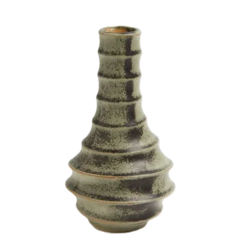 Artisanal Stoneware Hula Pot in Stone Finish - Dia: 7 cm H: 13 cm - Case of 6
