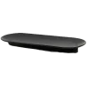 Artisanal Stoneware Board Platter in Matte Black Finish - 30 x 11 x 2 cm - Case of 6
