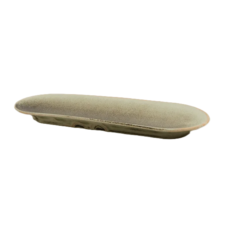 Handcrafted Stoneware Board Platter in Stone Finish - 30 x 11 x 2 cm - Case of 6 Handcrafted Stoneware Board Platter in Stone Finish - 30 x 11 x 2 cm - Case of 6