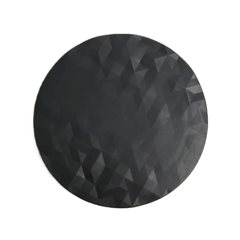 Handcrafted Stoneware Great Valley Plate in Matte Black Finish - Dia: 30 cm H: 2 cm - Case of 6 Handcrafted Stoneware Great Valley Plate in Matte Black Finish - Dia: 30 cm H: 2 cm - Case of 6