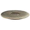 Handcrafted Stoneware Polygon Plate in Stone Finish - Dia: 30 cm H: 2 cm - Case of 6