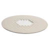 Hand Sculpted Stoneware Polygon Plate in Matte White Finish - Dia: 30 cm H: 2 cm - Case of 6