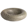 Hand Sculpted Stoneware Dragon Bowl in Stone Finish - Dia: 20 cm H: 5 cm - Case of 6
