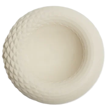 Hand Sculpted Stoneware Dragon Bowl in Clear White Finish - Dia: 20 cm H: 5 cm - Case of 6