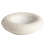Artisanal Stoneware Dragon Bowl in Matte White Finish - Dia: 20 cm H: 5 cm - Case of 6