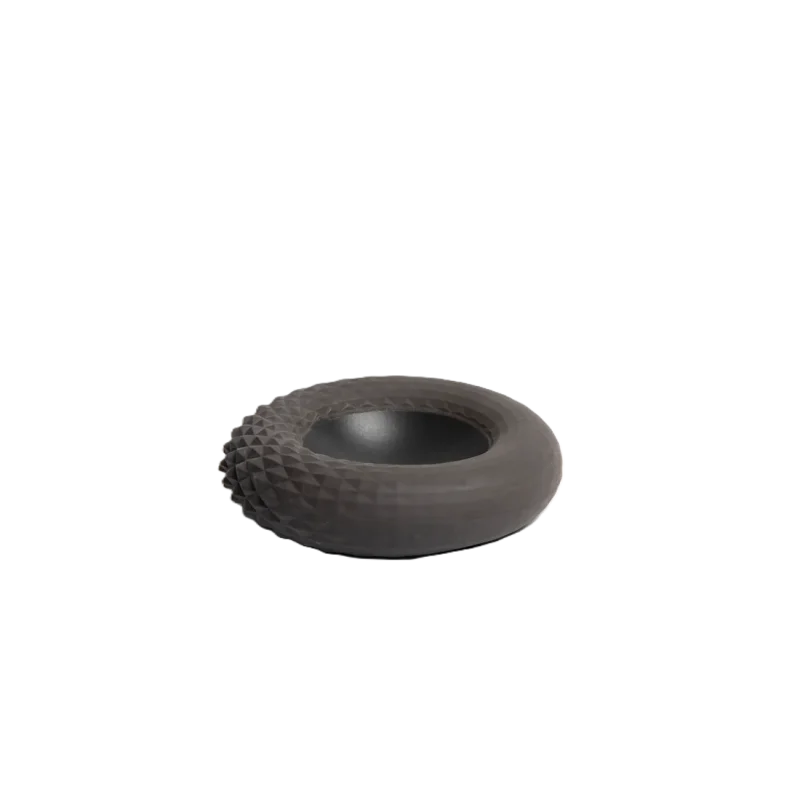 Hand Sculpted Stoneware Dragon Bowl in Matte Black Finish - Dia: 20 cm H: 5 cm - Case of 6 Hand Sculpted Stoneware Dragon Bowl in Matte Black Finish - Dia: 20 cm H: 5 cm - Case of 6