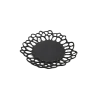 Handcrafted Stoneware Ethereal Plate in Matte Black Finish - Dia: 22 cm H: 3 cm - Case of 6