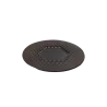 Artisanal Stoneware Polygon Plate S in Matte Black Finish - Dia: 20 cm H: 1.5 cm - Case of 6