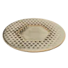 Artisanal Stoneware Polygon Plate S in Stone Finish - Dia: 20 cm H: 1.5 cm - Case of 6