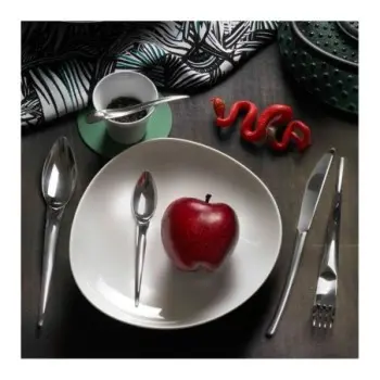 Pintinox Stainless Steel Elegant Snake Moka Spoon - Set of 24