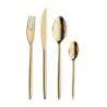 Pintinox Stainless Steel Elegant Olivia Treasure Gold Moka Spoon - Set of 24