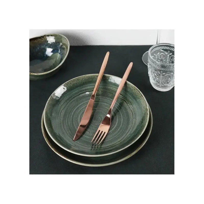 Pintinox Stainless Steel Elegant Olivia Treasure Copper Table Knife - Set of 24