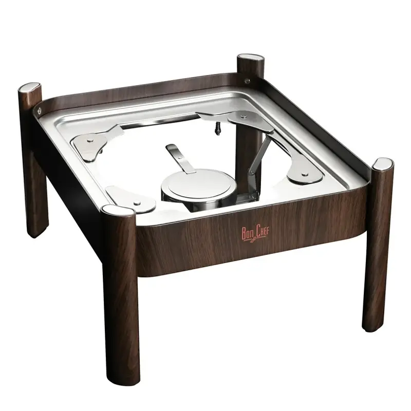 Bon Chef Fuel & Induction Stand - 1/2 Size - Rectangle - Mahogany Bon Chef Fuel & Induction Stand - 1/2 Size - Rectangle - Mahogany
