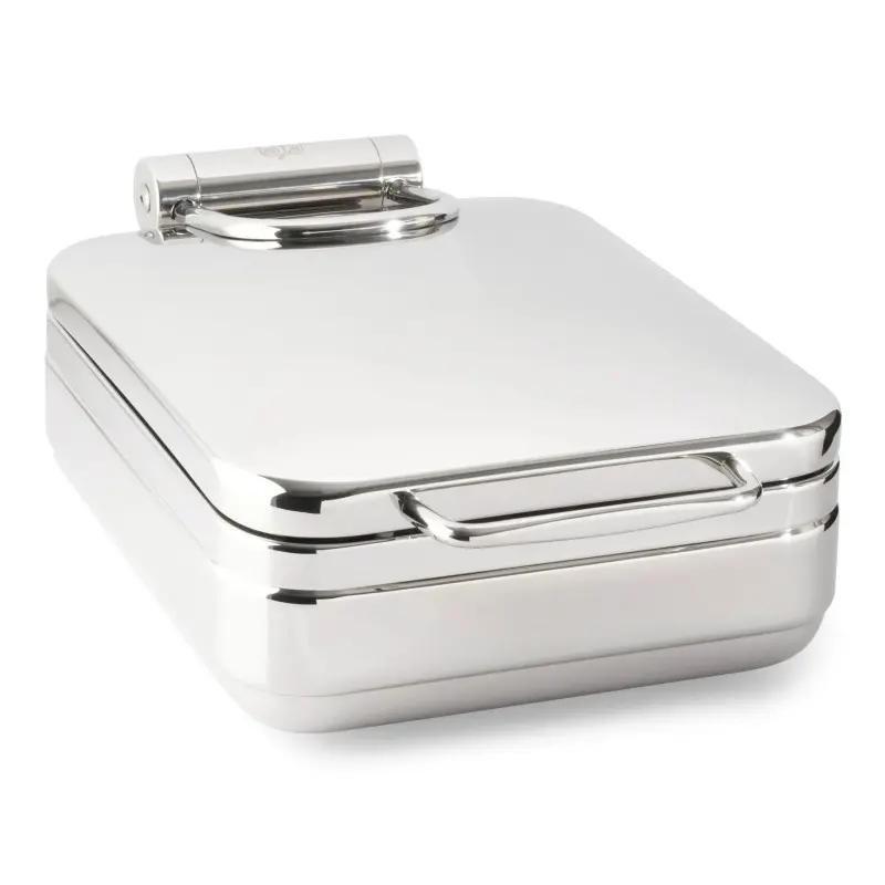 Bon Chef Black Finish Chafer - Half Size - Square - 4.25 qt.