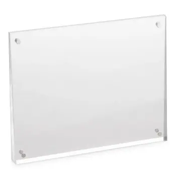 Bon Chef Angled Acrylic Table Sign - Magnetized - 9" x 7" x 1"