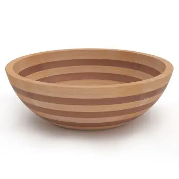 Bon Chef Wooden Bowl - Round - 15.75" x 5.12"