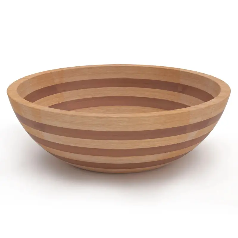 Bon Chef Wooden Bowl - Round - 15.75" x 5.12"