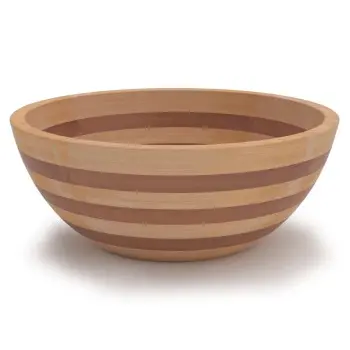 Bon Chef Wooden Bowl - Round - 9.66" x 4.33"