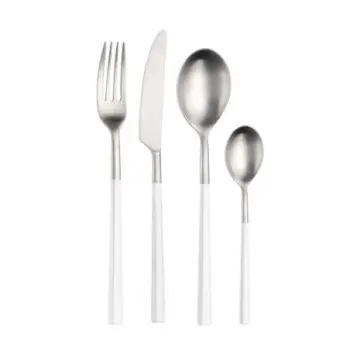 Pintinox Stainless Steel Elegant Hive White Table Spoon - Set of 24