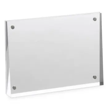 Bon Chef Angled Acrylic Table Sign - Magnetized - 5" x 7" x 1"