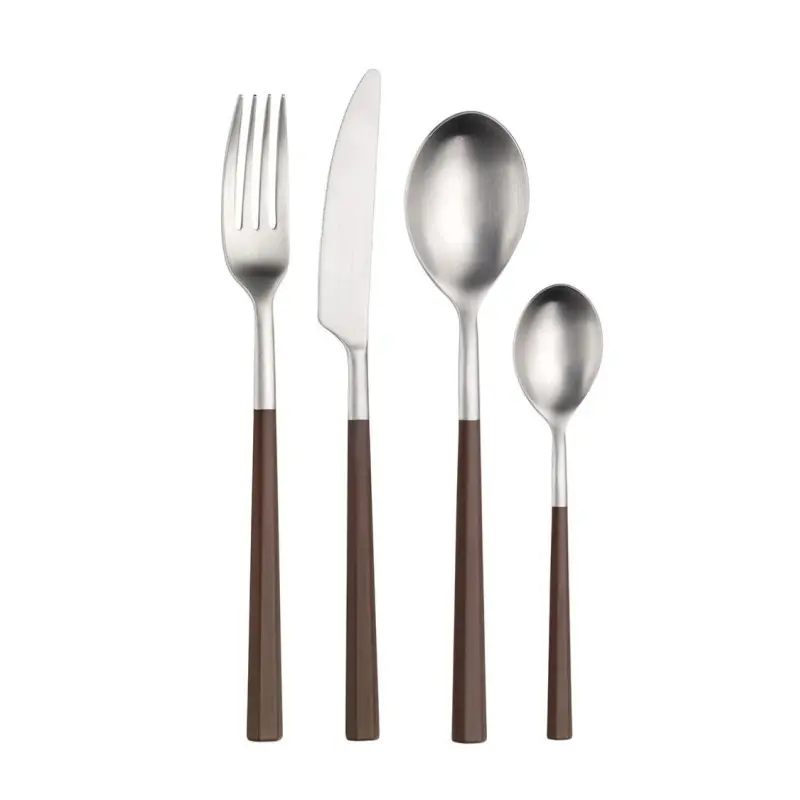 Pintinox Stainless Steel Elegant Hive Merlot Tea Spoon - Set of 24