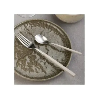 Pintinox Stainless Steel Elegant Hive Dove Grey Table Fork - Set of 24