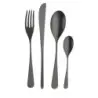 Pintinox Stainless Steel Elegant Audrey Velvet Total Black Dessert Spoon - Set of 24