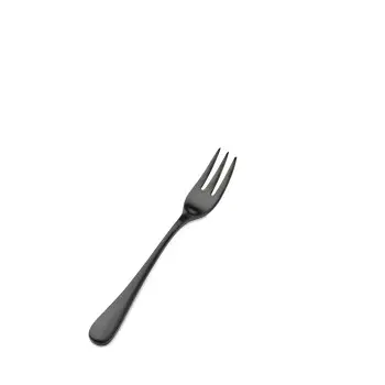Bon Chef Como Oyster Fork - 5 - 1/2" - Black Matte - Set of 12