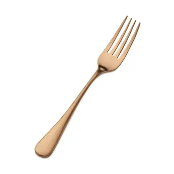 Bon Chef Como Dinner Fork - 8 - 1/4" - Rose Gold Matte - Set of 12