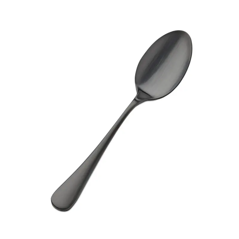Bon Chef Como Table Serving Spoon - 8 - 1/2" - Black Matte - Set of 12 Bon Chef Como Table Serving Spoon - 8 - 1/2" - Black Matte - Set of 12