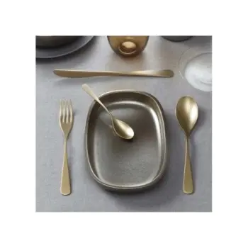 Pintinox Stainless Steel Elegant Audrey Velvet Honey Moka Spoon - Set of 24