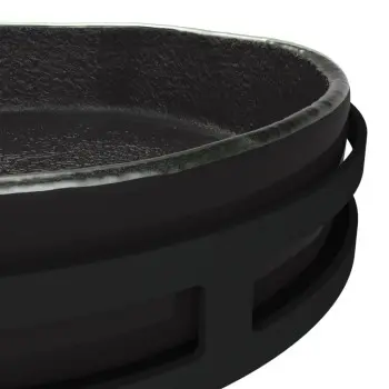 My Glass Studio Chip Dip Server, Black - Set of 2 - 29.0 x 18.5 x 8.0 cm